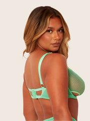 Aphrodite Balcony Bra : Apple Green