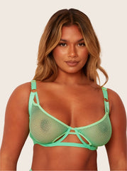 Aphrodite Balcony Bra : Apple Green