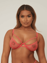 Brady Demi-Cup Bra : Persian Red