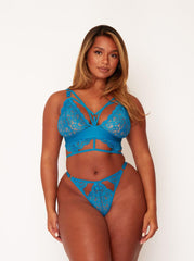 Brooklyn Bralette & Brief Set : Deep Water