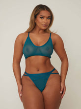 Nico Bralette & Brief Set : Blue Coral