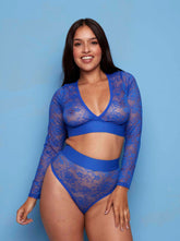 Saskia Lace Bolero : Dazzling Blue