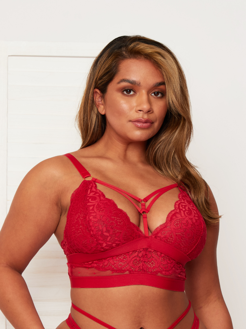 Brooke Bralette : Raspberry Red