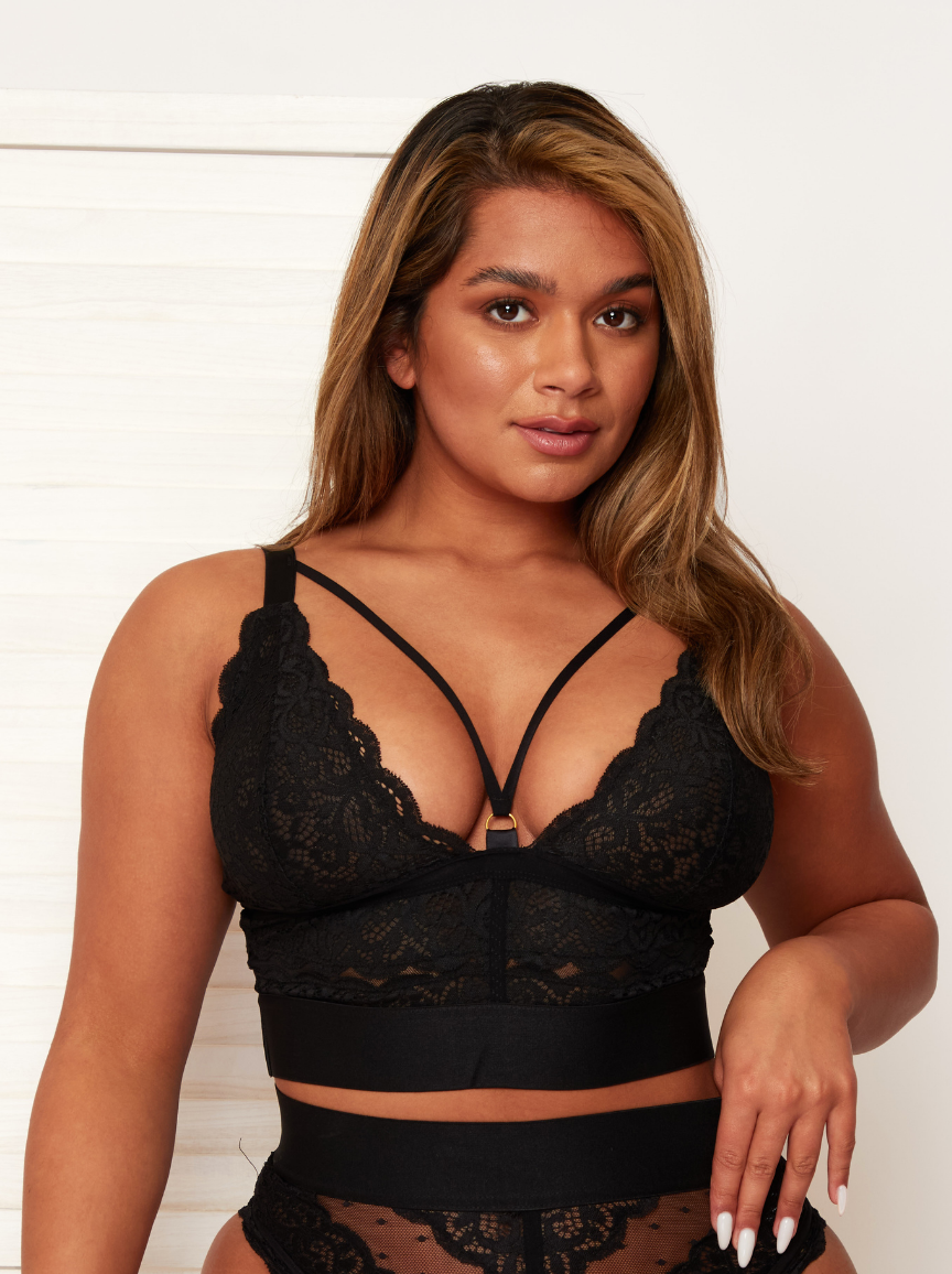 Gia Bralette : Midnight Black