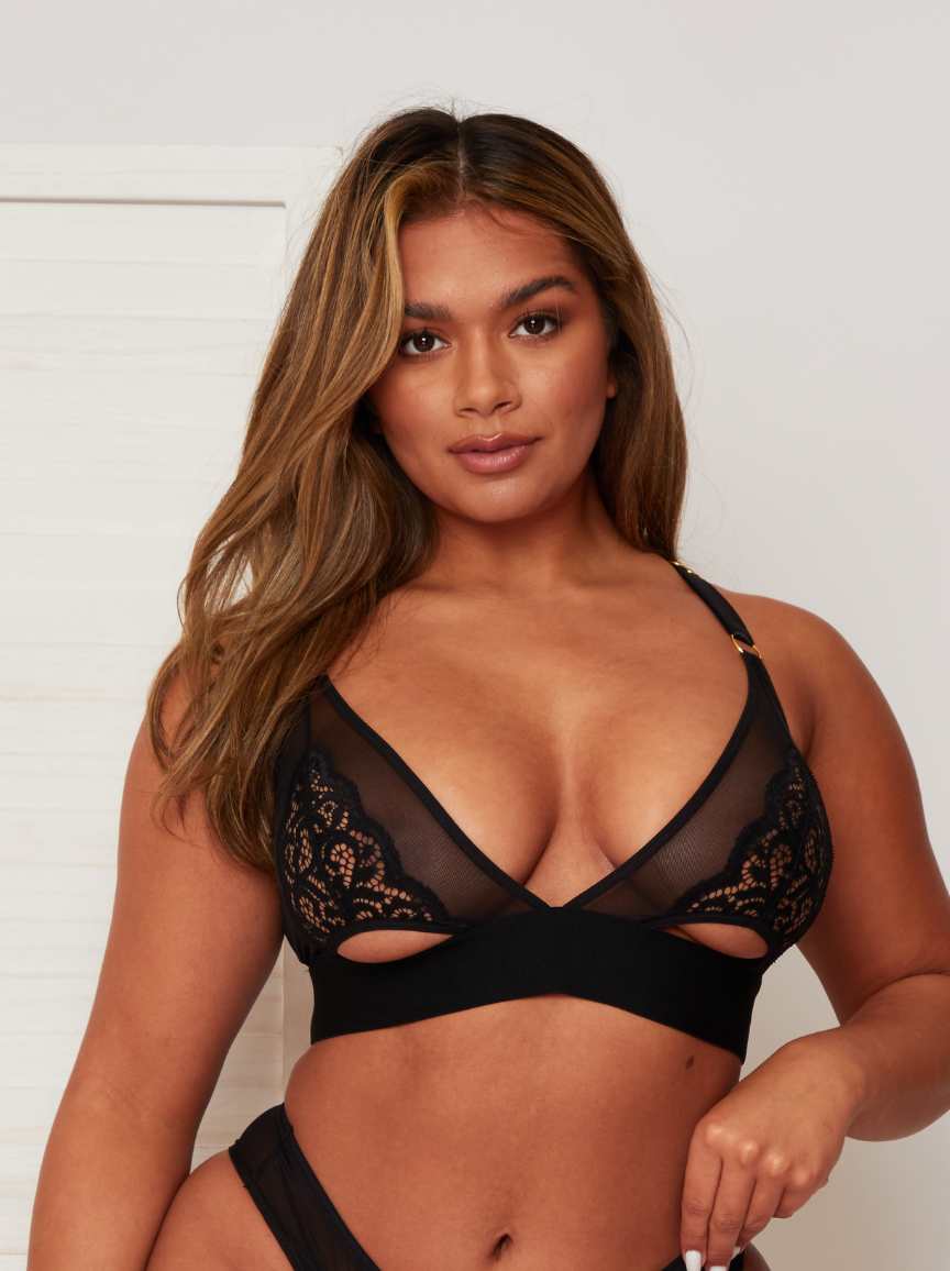 Daphne Bralette : Midnight Black