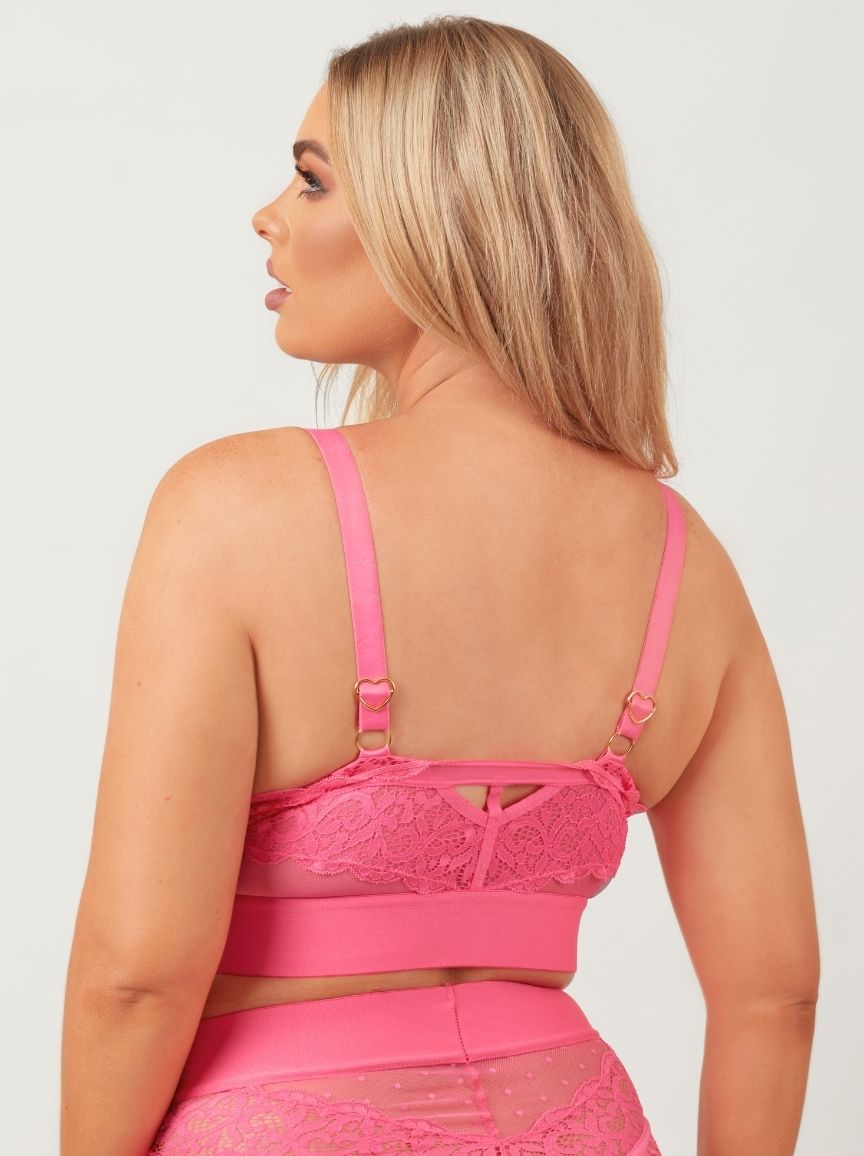 Gia Bralette : Hot Pink