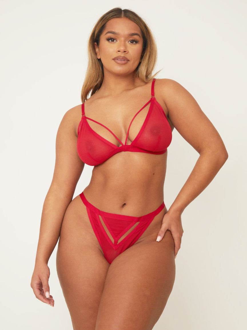 Charli Bralette : Chilli Red