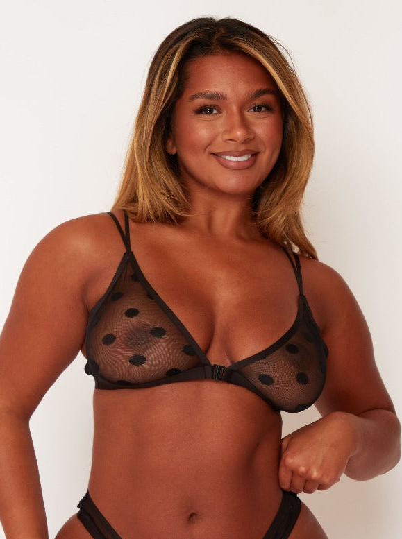 Indie Spot Bralette : Jet Black