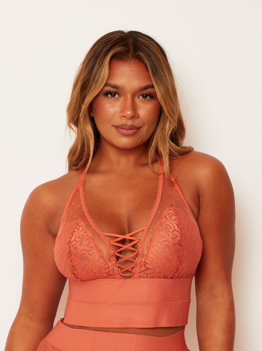 Maya Bralette : Cider Orange