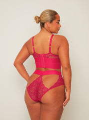 Victoria Bralette & Brief Set : Very Cherry
