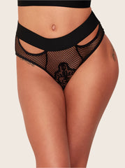 Athena midnight black sexy high waist brief