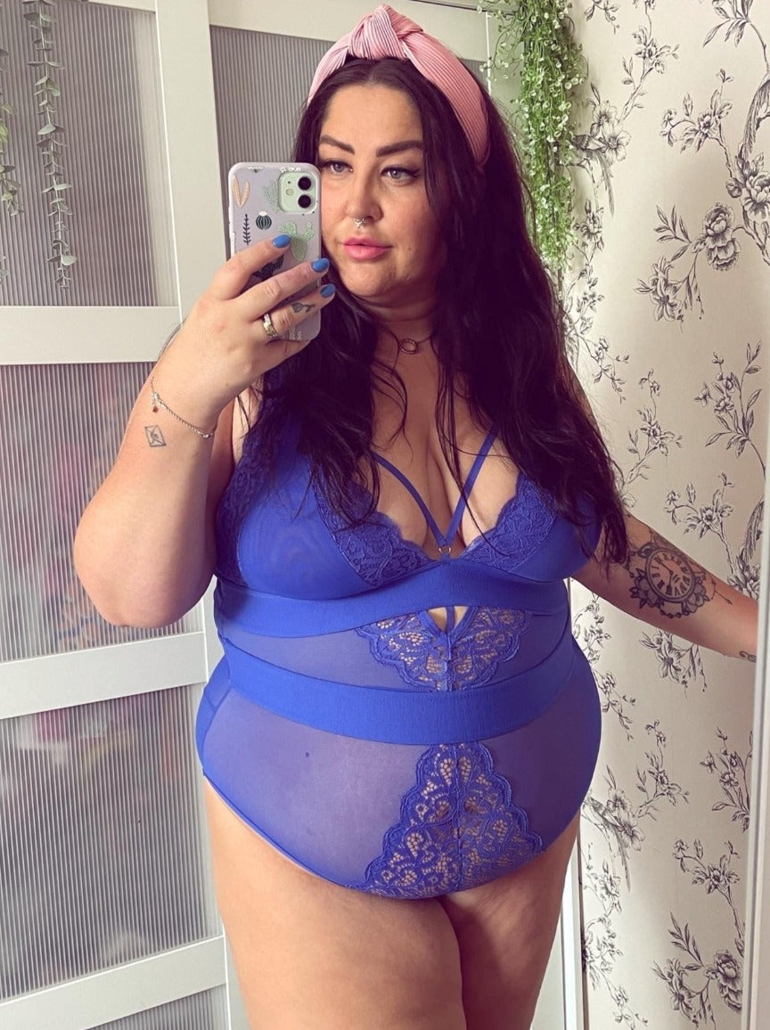 Alicia Bodysuit : Cobalt Blue