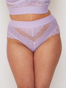  Francine high waist thong in soft lavender