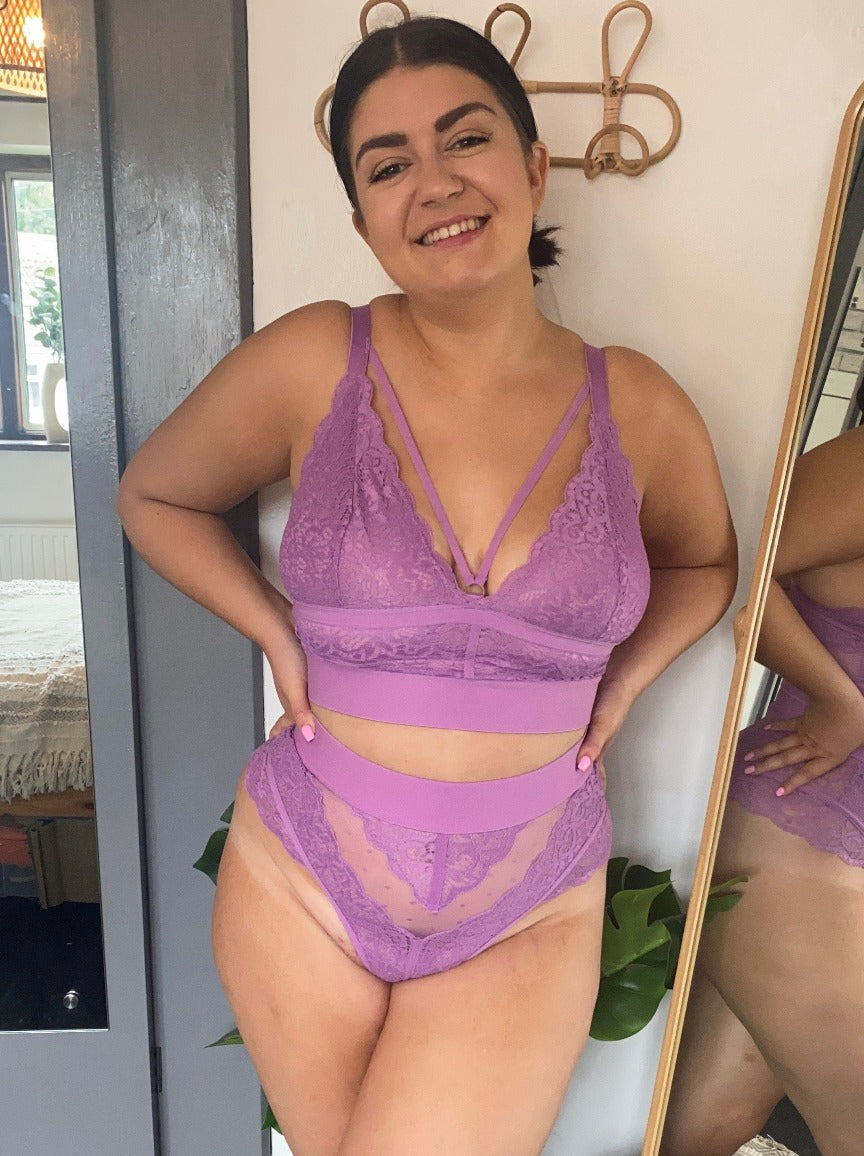 Gia Bralette : Pillow Purple